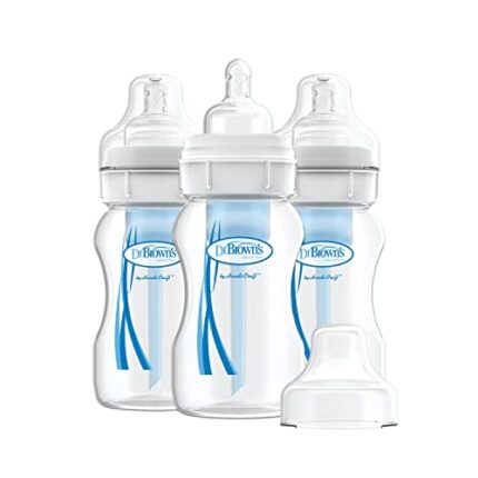 Dr. Brown’s Wide-Neck Anti-Colic Bottles, 8oz, 3pk